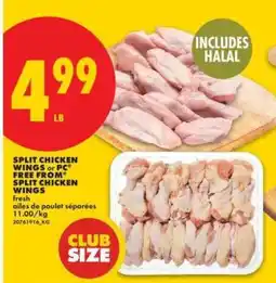 No Frills SPLIT CHICKEN WINGS offer