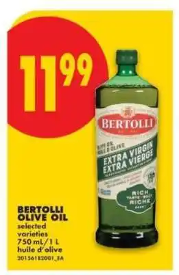 No Frills BERTOLLI OLIVE OIL offer