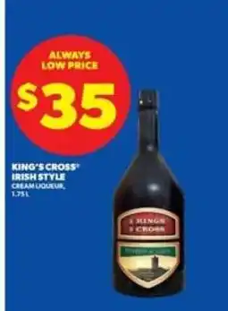 Real Canadian Liquorstore KING’S CROSS Irish Style Cream Liqueur offer
