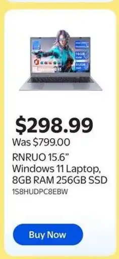 Walmart RNRUO 15.6” Windows 11 Laptop offer