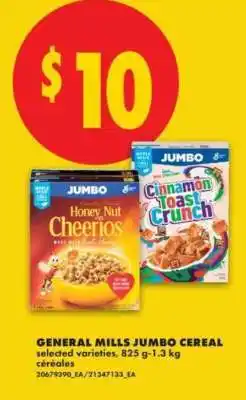 No Frills General Mills Jumbo Cereal offer