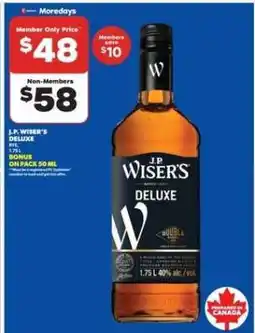 Real Canadian Liquorstore J.P. Wiser's Deluxe offer