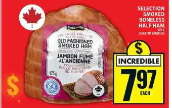 Food Basics SELECTION SMOKED BONELESS HALF HAM offer