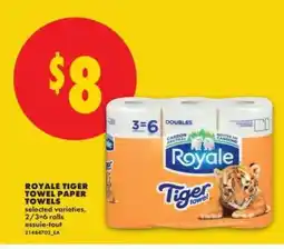 No Frills Royale Tiger Towel Paper Towels offer