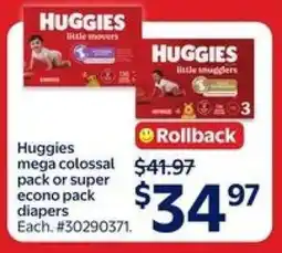 Walmart Huggies Diapers offer