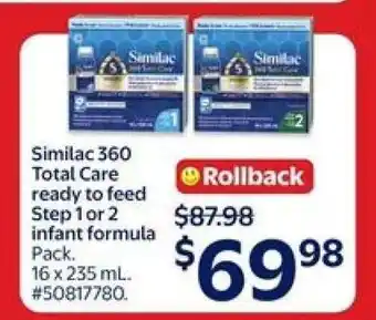 Walmart Similac 360 Total Care offer