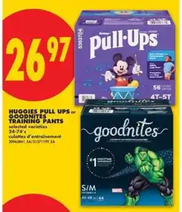 No Frills Huggies Pull-Ups or Goodnites Training Pants offer
