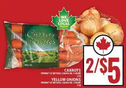 Food Basics Carrots and Yellow Onions offer