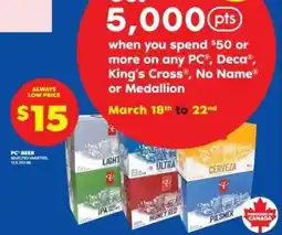 Real Canadian Liquorstore PC Beer offer