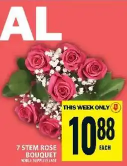 Food Basics 7 Stem Rose Bouquet offer