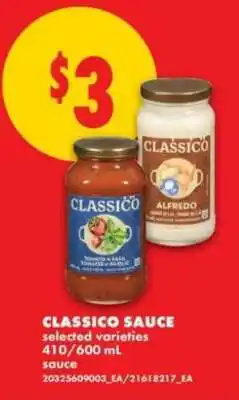 No Frills CLASSICO SAUCE offer