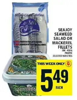 Food Basics SeaJoy Seaweed Salad or Mackerel Fillets offer