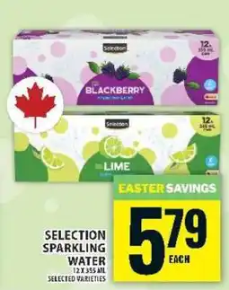 Food Basics SELECTION SPARKLING WATER offer
