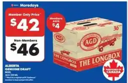Real Canadian Liquorstore Alberta Genuine Draft Beer offer