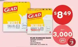 No Frills GLAD GARBAGE BAGS offer
