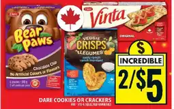 Food Basics DARE COOKIES or CRACKERS offer