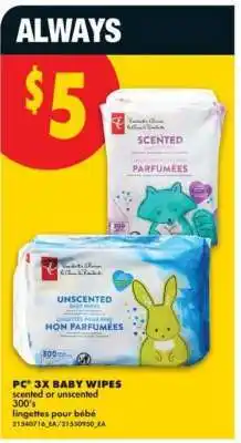 No Frills PC 3X BABY WIPES offer