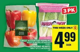 Food Basics Sweet Assorted Peppers / Romaine Hearts offer