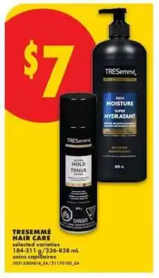 No Frills TRESEMMÉ HAIR CARE offer