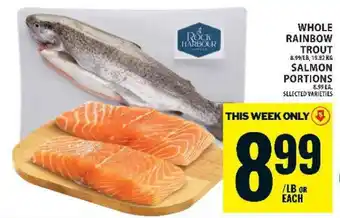 Food Basics Whole Rainbow Trout & Salmon Portions offer