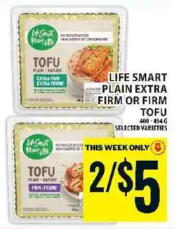 Food Basics Life Smart Plain Extra Firm or Firm Tofu offer