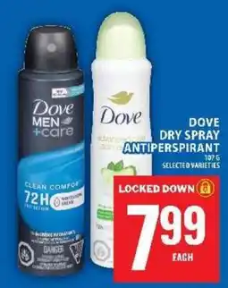Food Basics DOVE DRY SPRAY ANTIPERSPIRANT offer