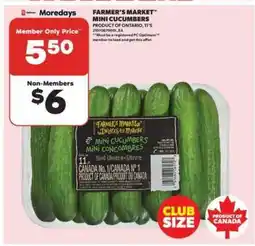 Real Canadian Superstore FARMER'S MARKET MINI CUCUMBERS offer