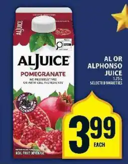 Food Basics AL or Alphonso Juice offer