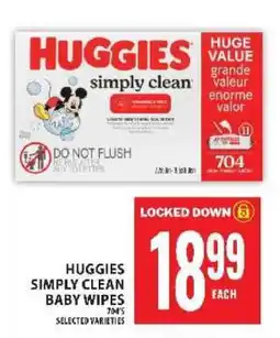 Food Basics HUGGIES SIMPLY CLEAN BABY WIPES offer