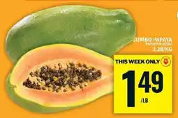 Food Basics Jumbo Papaya offer