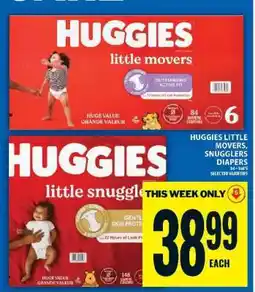 Food Basics Huggies Little Movers, Snugglers Diapers offer