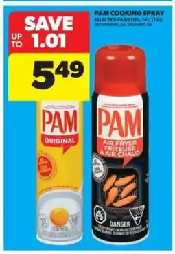 Real Canadian Superstore PAM COOKING SPRAY offer