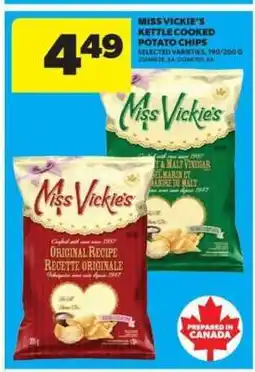 Real Canadian Superstore MISS VICKIE'S KETTLE COOKED POTATO CHIPS offer