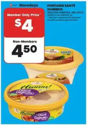 Real Canadian Superstore Fontaine Santé Hummus offer