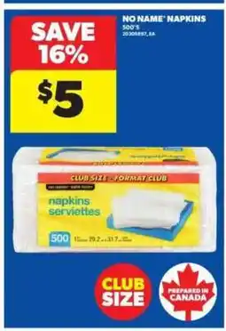 Real Canadian Superstore No Name Napkins offer