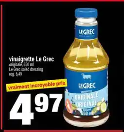 Super C VINAIGRETTE LE GREC offer