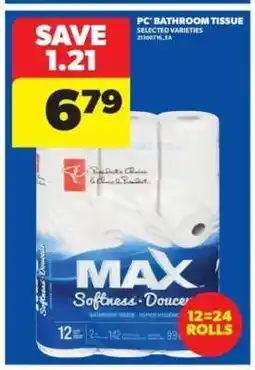 Real Canadian Superstore PC BATHROOM TISSUE offer