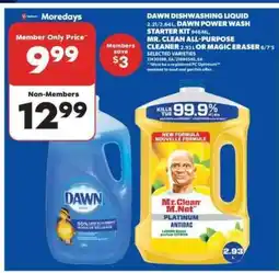 Real Canadian Superstore Dawn Dishwashing Liquid & Mr. Clean All-Purpose Cleaner offer