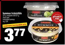 Super C HUMMUS IRRESISTIBLE offer