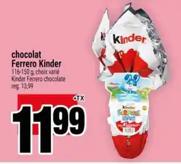 Super C chocolat Ferrero Kinder offer
