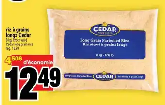 Super C riz à grains longs Cedar offer