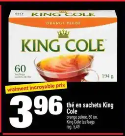 Super C thé en sachets King Cole offer