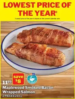 M & M Food Market Maplewood Smoked Bacon Wrapped Salmon offer