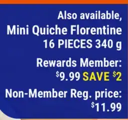 M & M Food Market Mini Quiche Florentine offer