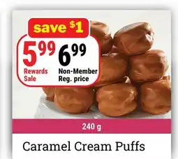 M & M Food Market Caramel Cream Puffs offer