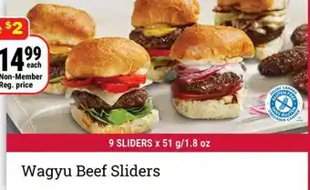 M & M Food Market Wagyu Beef Sliders offer