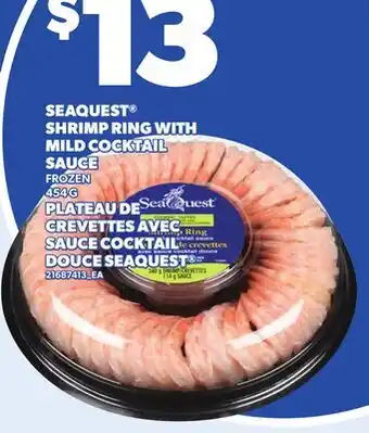 Independent City Market SEAQUEST SHRIMP RING WITH MILD COCKTAIL SAUCE offer