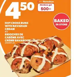 Independent City Market HOT CROSS BUNS WITH BAVARIAN CREAM, 8'S offer