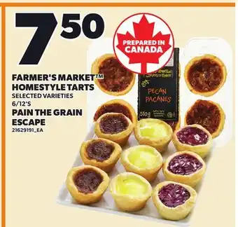 Independent City Market FARMER'S MARKET HOMESTYLE TARTS, 6/12'S offer