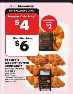 Independent City Market FARMER'S MARKET BUTTER CROISSANTS offer